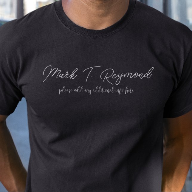 Grundlegender Name Schwarz T-Shirt (Von Creator hochgeladen)