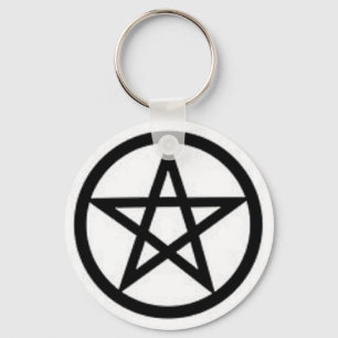 Grundlegender Pentagram Schlüsselanhänger