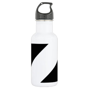 Grundlegender Streifen 1 Schwarzweiss Edelstahlflasche