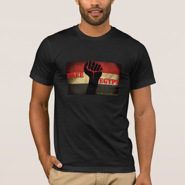 Grundlegender T - Shirt "freies Ägypten " (Vorderseite)
