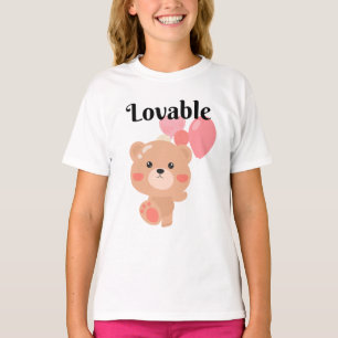 Grundlegender T - Shirt für liebenswerte Mädchen