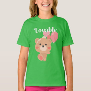 Grundlegender T - Shirt für liebenswerte Mädchen