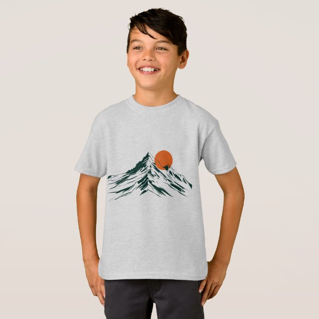 Grundlegender T - Shirt für phantastische Landscha (Vorne ganz)