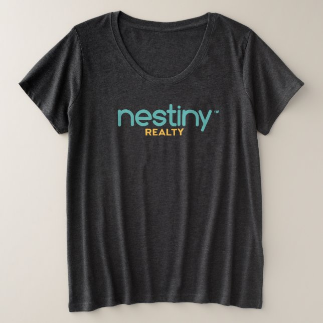 Grundlegender T - Shirt "Women's Plus Size"(mit Ta (Design vorne)