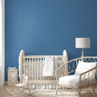 grundlegendes Blau/Babyblau Gingham Karo Tapete