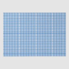 Grundlegendes blaues Kariertes Gewebe Seidenpapier
