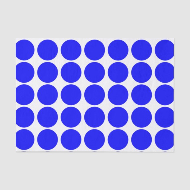 Grundlegendes blaues Tupfen-Seidenpapier Seidenpapier (Vorderseite)