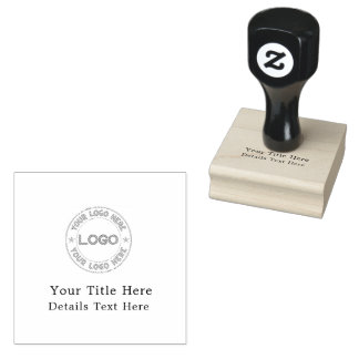 Grundlegendes Logo Custom Gummistempel