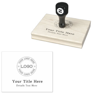 Grundlegendes Logo Custom Gummistempel