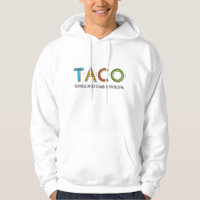 Grundlegendes mit Kapuze TACO Sweatshirt, weiß