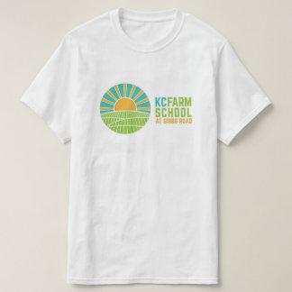 Grundlegendes T-Shirt für das Logo der KC Farm Sch