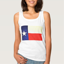 Grundlegendes T-Shirt für die Texasflagge von Frau