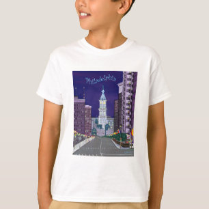 Grundlegendes T-Stück der Stadt brennende Kinder T-Shirt