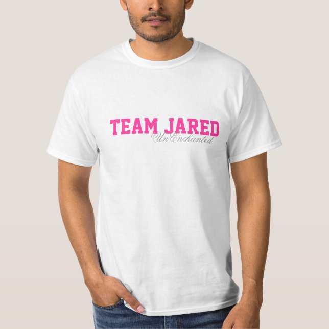 Grundlegendes Team Jared T Weiß T-Shirt (Vorderseite)