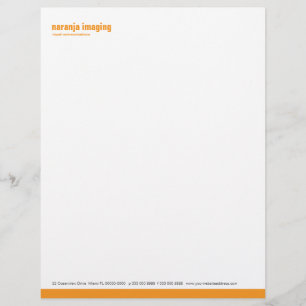 Grundlinien-Platten-Orangen-Briefkopf Briefbogen