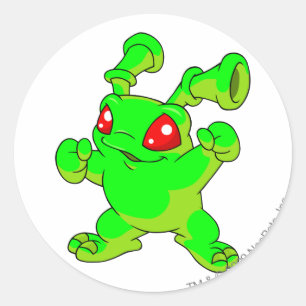 Grundo Glows Runder Aufkleber