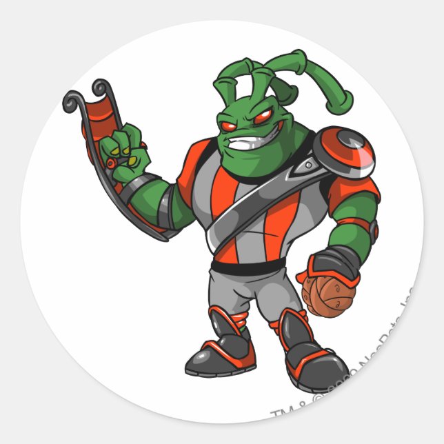 Grundo Virtupets Space Station Player Runder Aufkleber (Vorderseite)