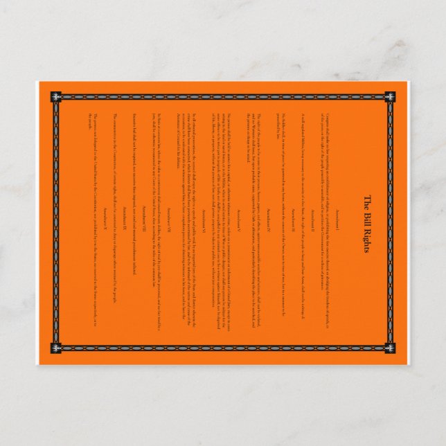 Grundrechtecharta Postkarte (Vorderseite)