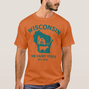 Grundriss der Wisconsin Dairy State Barn T-Shirt