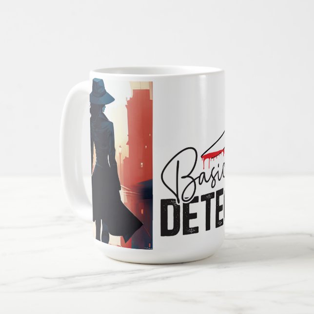 Grundsätzlich Detektiv Kaffeetasse (Vorderseite Links)
