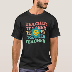 Grundschul-Retro-Lehrer Inspirierende Sammlung T-Shirt