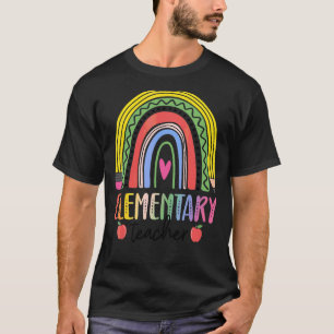 Grundschullehrer Boho Regenbogen Team Grundschule T-Shirt