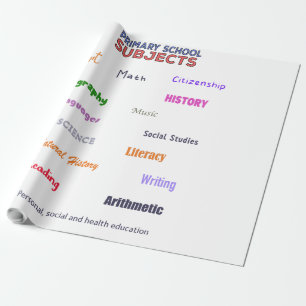 Grundschullehrer Geschenkpapier