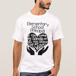 Grundschullehrer T-Heart Hands School T-Shirt
