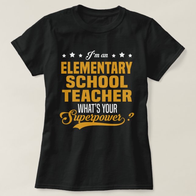 Grundschullehrer T-Shirt (Design vorne)