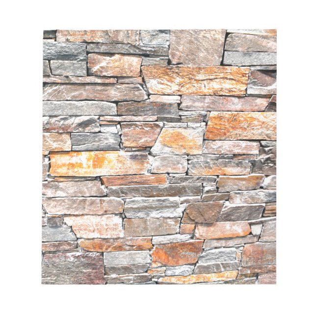 Grundstein | Natursteinmuster | Steine Notizblock (Vorderseite)