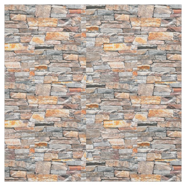 Grundstein | Natursteinmuster | Steine Stoff (Muster)