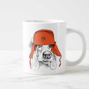 Grundstück  Red Ushanka Hat Jumbo-Tasse