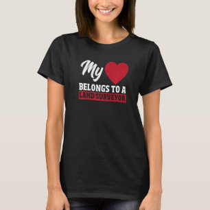 Grundstückserhebung Prüfung Grundstücksrekorder T-Shirt