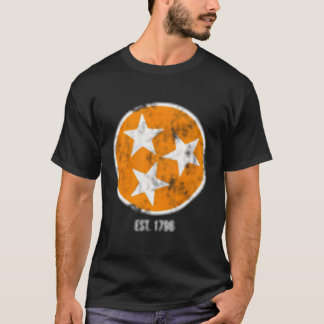 Gründung 1796 State Flag Orange and White Tenne T-Shirt