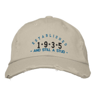 Gründung 1935 Stud Stickereihut Bestickte Kappe