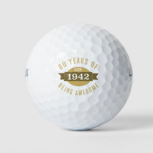 Gründung 1942 80. Geburtstag Golfball
