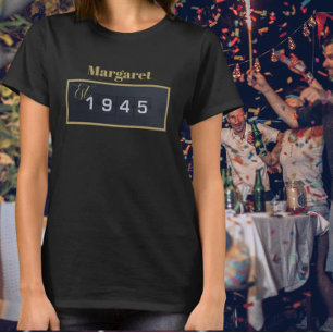 Gründung 1945 Individuelle Name 80. Geburtstag T - T-Shirt