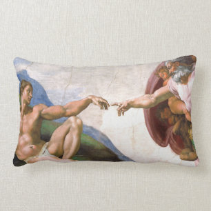 Gründung von Adam durch Michelangelo Lendenkissen