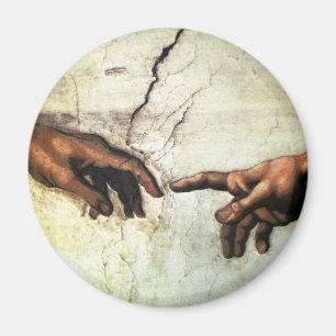 Gründung von Adam - Hands Michelangelo 1475 - 1564 Magnet
