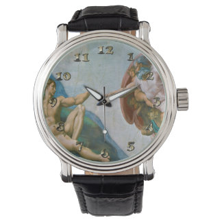 Gründung von Adam - Michelangelo 1475 - 1564 Armbanduhr