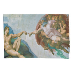 Gründung von Adam - Michelangelo 1475 - 1564 Kissenbezug