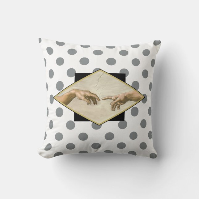 Gründung von Adam Polka Dots Kissen (Vorderseite)