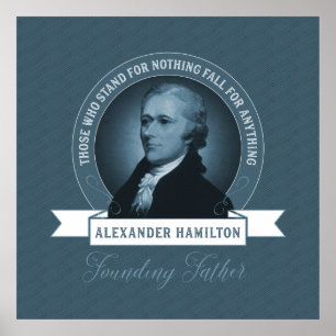 Gründung von Vater Alexander Hamilton Poster