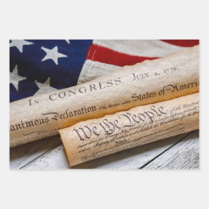 Gründungsdokumente der USA Geschenkpapier Set
