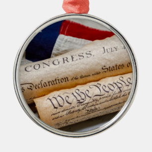Gründungsdokumente der USA Ornament Aus Metall