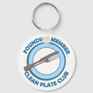 Gründungsmitglied des Clean Plate Club Schlüsselanhänger