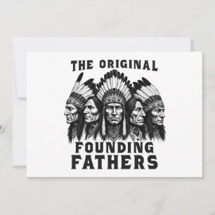 Gründungsvater Native Amerikanische Ureinwohner Einladung