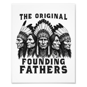 Gründungsvater Native Amerikanische Ureinwohner Fotodruck