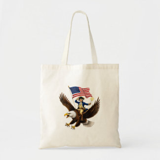Gründungsvater Riding Eagle Lustig 4. Juli USA Tragetasche