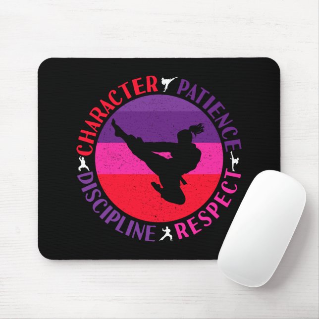 Grundwerte der Kampfkunst - Karate Mousepad (Mit Mouse)